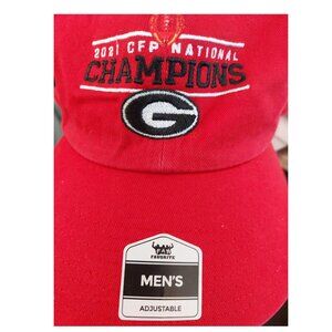 Georgia Bulldogs 2021 National Champions Baseball Hat Cap Adjustable Strap Back